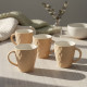 Porcelain Mug Set - 4 Pcs
